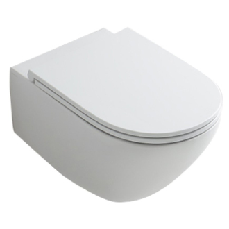 AQUATECH WC sedátko SLIM Soft Close, termoplast, biela/chróm 379101