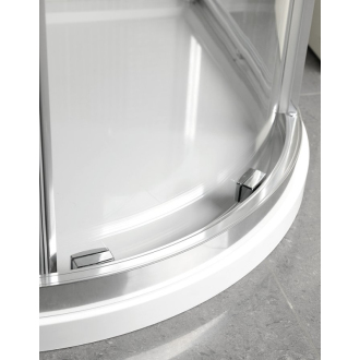 LUCIS LINE štvrťkruhová sprchová zástena, 900x900mm, R550, číre sklo DL2615