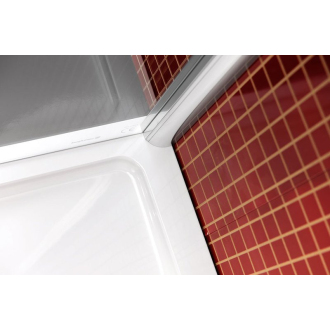 LUCIS LINE štvrťkruhová sprchová zástena, 900x900mm, R550, číre sklo DL2615