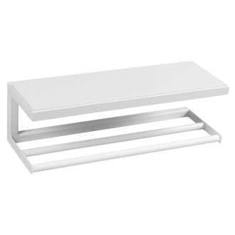 SKA nástenná polica 450x140x160mm, biela mat s bielou MDF doskou SKA411
