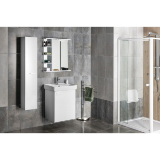 Aqualine KORIN zrkadlo s LED osvetlením a poličkami 60x70x12cm KO370