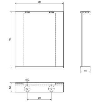 Aqualine KORIN zrkadlo s LED osvetlením 60x70x12cm KO390