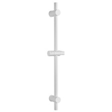 Sprchová tyč, posuvný držiak, guľatá, 700mm, biela mat SC014