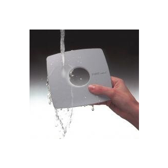 X-MART 12T kúpeľňový ventilátor axiálny s časovačom, 20W, potrubie 120mm, nerez 01051000