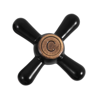 RAV MORAVA Batéria drez.zo steny, s guľ.ram.180 mm–čierna matná/stará mosadz MK101.5/21CMATSM
