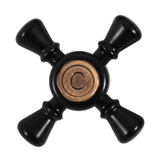 RAV MORAVA Batéria drez.zo steny, s guľ.ram.180 mm–čierna matná/stará mosadz MK301.5/21CMATSM