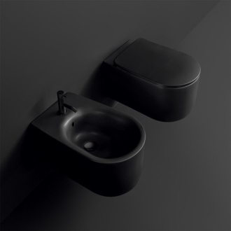 NOLITA bidet závesný 35x33x55cm, čierna mat 532531