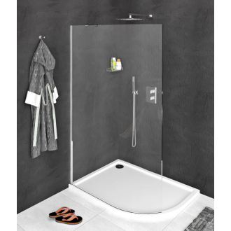MODULAR SHOWER zaoblená pevná zástena R550, 1107 mm MS1-120-C