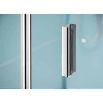EASY LINE štvorcový sprchovací kút 800x800mm, skladacie dvere, L/P variant, číre sklo