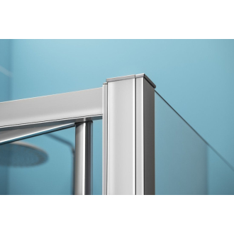 EASY LINE obdĺžnikový sprchovací kút 900x800mm, skladacie dvere, L/P variant, číre sklo