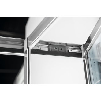 EASY LINE obdĺžnikový sprchovací kút 900x800mm, skladacie dvere, L/P variant, číre sklo