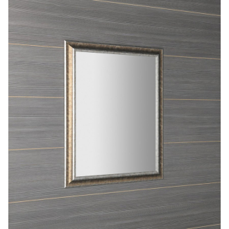 AMBIENTE zrkadlo v drevenom ráme 720x920mm, bronzová patina NL700