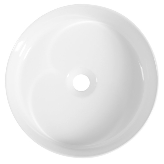 INFINITY ROUND keramické umývadlo na dosku, priemer 36x12 cm, biela 10NF65036