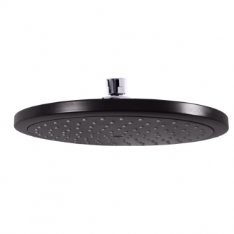 sprchová ružica na pevnú sprchu pr. 230 mm – plast – čierna matná PS0043CMAT