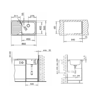 TEKA Classic Max Nerezový drez 1B1D 86 P+EM56440T 11119200