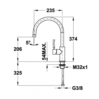 TEKA Drezová batéria INOX 915 ner.oceľ 749150200