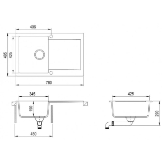 TEKA LIVO 45 B-TQ granitový drez topaz 40148002