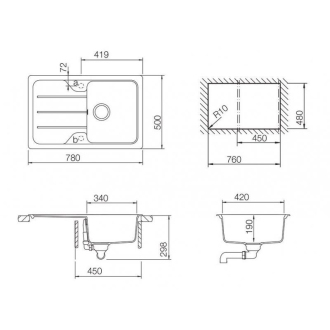TEKA SIMPLA 45 S TG granitový drez topaz 40144524