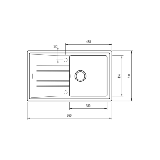 TEKA STONE 50 B-TG 1B 1D granitový drez nero 115330015