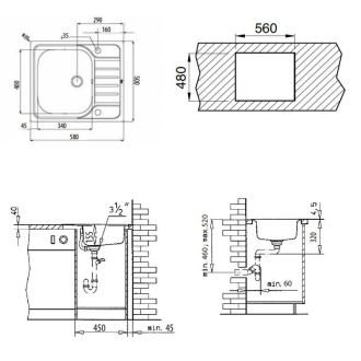 TEKA Universal Nerezový drez 1B CN (EA56440T) 40109616