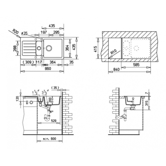 TEKA KEA 60 B TG granitový drez topaz 40143379