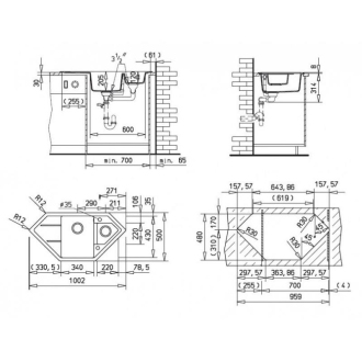 TEKA ASTRAL 80 E TG granitový drez, čierna 40143532