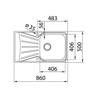 TEKA STARBRIGHT Nerezový drez 1B 1D + (A01017) 115120031