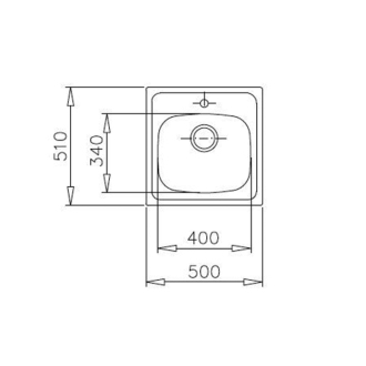 TEKA STARBRIGHT Nerezový drez 50 1B ( EA56440T) 115020005