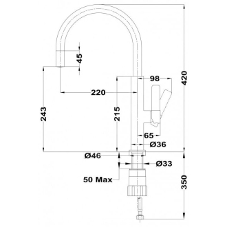 TEKA Drezová batéria FOT 995 U-STONE 116030046