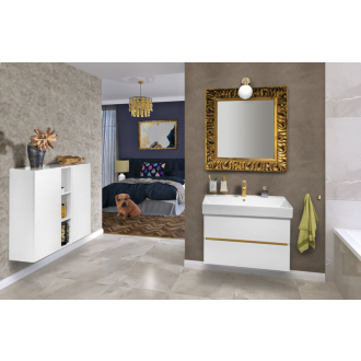 ODETTA umývadlová skrinka 82x50x43, 5cm, biela lesk DT085-3030