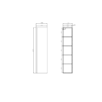 Cersanit MODUO Stĺpik 40, biela S929-020