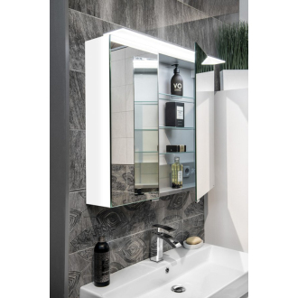 LINEX galerka s LED osvetlením, 80x70x15cm, biela LX080-0030