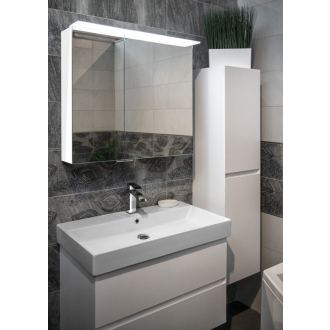 LINEX galerka s LED osvetlením, 80x70x15cm, biela LX080-0030