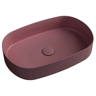 INFINITY OVAL keramické umývadlo na dosku, 55x36 cm, maroon red 10NF65055-2R