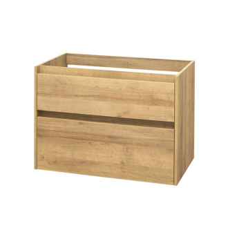 Mereo Opto kúpeľňová skrinka, spodná, dub, 2 zásuvky, 810x580x458 mm CN921S