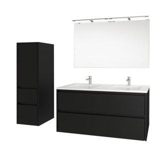 Mereo Opto kúpeľňová skrinka, spodná, biela/dub, 2 zásuvky, 810x580x458 mm CN931S