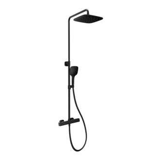 Ravak TD F 091.20 Sprchový stĺp s termostat. bat. a setom, black X070160