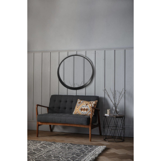 REA Zrkadlo 39cm, čierna HOM-09014