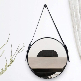 REA Zrkadlo okrúhle na popruhu 65cm HOM-08999