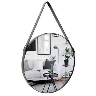 REA Zrkadlo okrúhle na popruhu 65cm HOM-08999