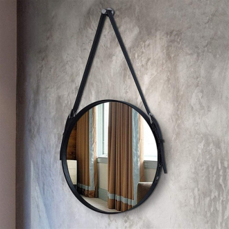 REA Zrkadlo okrúhle na popruhu 65cm HOM-08999