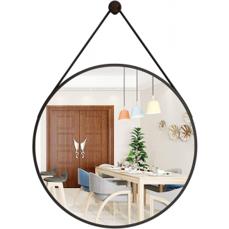REA Zrkadlo okrúhle na popruhu 65cm HOM-08999