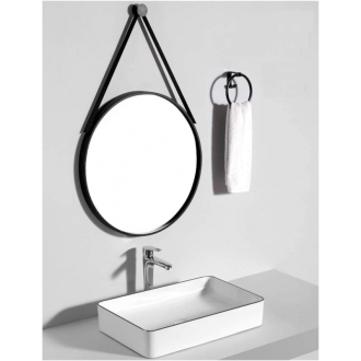 REA Zrkadlo okrúhle na popruhu 65cm HOM-08999