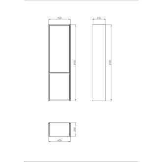Cersanit Crea stĺpik white 40/25 S924-022
