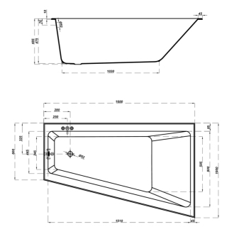Cersanit Crea vaňa 160x100 P S301-230