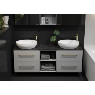 Cersanit Larga umývadlo na dosku elipsa biela mat 50x38 K677-017