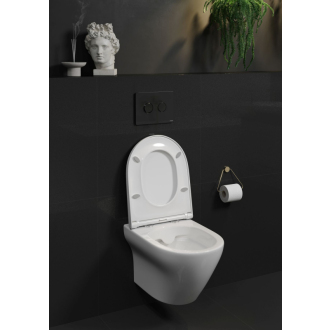 Cersanit Larga WC sedátko ovál slim duro antib SC easy-off K98-0229
