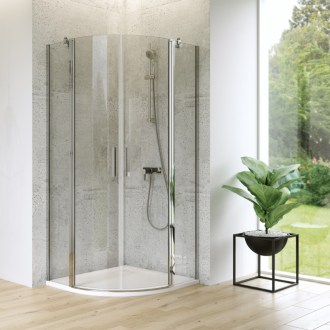 Cersanit Moduo sprchovací kút štvrťkruh 90x90x195 R55 číre S162-010