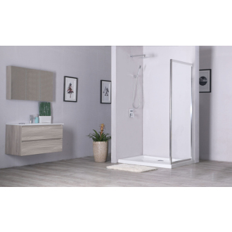 Cersanit Zip pevná stena transparent sklo 90x190 S154-008