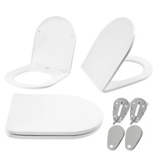 Rea Toaletné sedátko, biela - duroplast REA-C6001